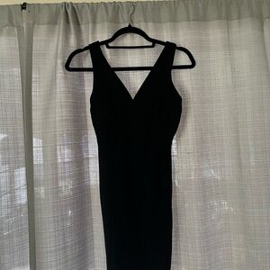 Black Sleeveless Bodycon Midi Dress Size S